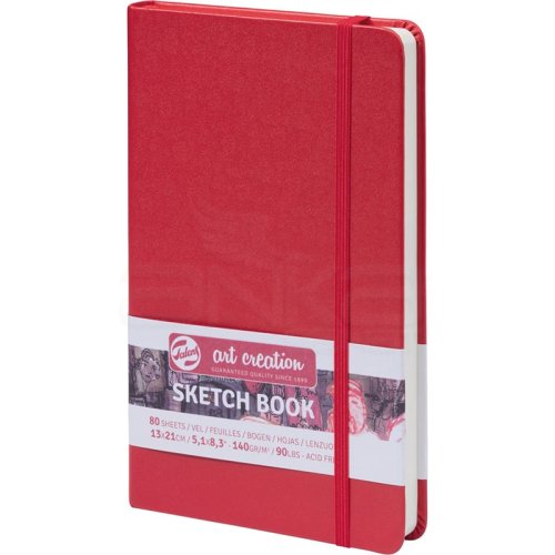 Talens Art Creation Sketch Book 13x21cm 140g 80 Yaprak Kırmızı