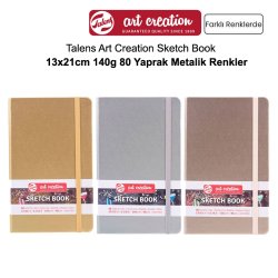 Talens Art Creation Sketch Book 13x21cm 140g 80 Yaprak Metalik Renkler - Thumbnail