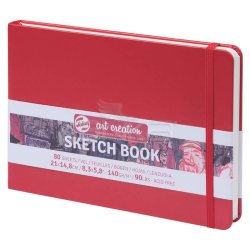 Art Creation - Talens Art Creation Sketch Book 21x14,8cm 140g 80 Yaprak Kırmızı