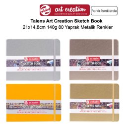 Talens Art Creation Sketch Book 21x14,8cm 140g 80 Yaprak Metalik Renkler - Thumbnail