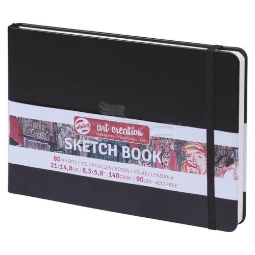 Talens Art Creation Sketch Book 21x14,8cm 140g 80 Yaprak Siyah