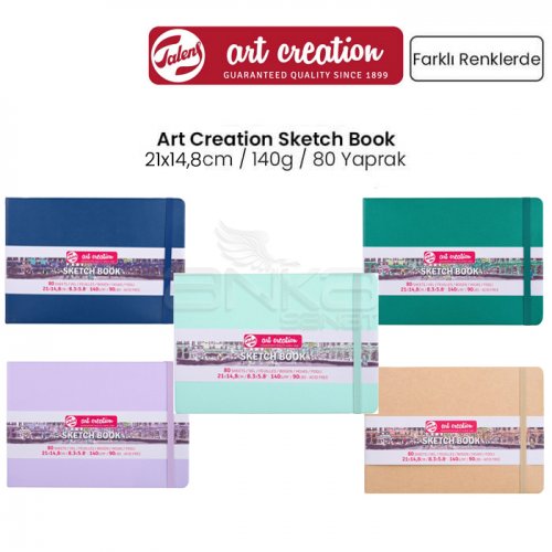 Talens Art Creation Sketch Book 21x14,8cm 140g 80 Yaprak Pastel Renkler
