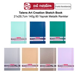 Art Creation - Talens Art Creation Sketch Book 21x29,7cm 140g 80 Yaprak Metalik Renkler