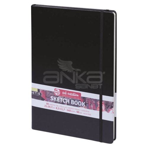 Talens Art Creation Sketch Book 21x29,7cm 140g 80 Yaprak Siyah