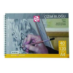 Talens - Talens Çizim Bloğu Spiralli 120g 40 Yaprak A4