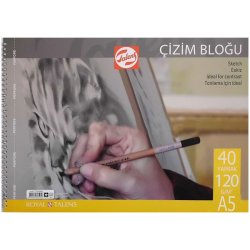 Talens - Talens Çizim Bloğu Spiralli 120g 40 Yaprak A5