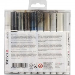 Talens Ecoline Brush Pen 10lu Set Gri Renkler 9805 - Thumbnail