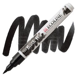 Talens Ecoline Brush Pen Black 700 - Thumbnail