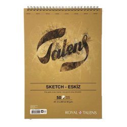 Talens - Talens Sketch Eskiz Defteri A4 50 Yaprak 90g Üstten Spiralli 
