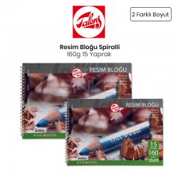 Talens - Talens Resim Bloğu Spiralli 160g 15 Yaprak