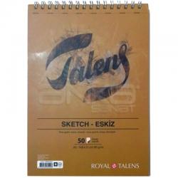 Talens - Talens Sketch Eskiz Defteri A5 50 Yaprak 90g Üstten Spiralli T090A550US (1)