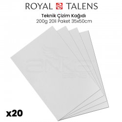Talens - Talens Teknik Çizim Kağıdı 200g 20li Paket 35x50cm