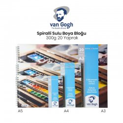 Van Gogh - Van Gogh Sulu Boya Bloğu Spiralli 20 Yaprak 300g