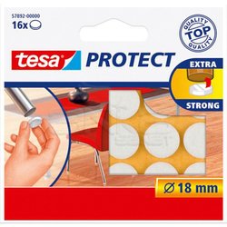 Tesa - Tesa Protect Çizilmeyi Önleyici Keçe Beyaz 16lı 18mm 57892-00000