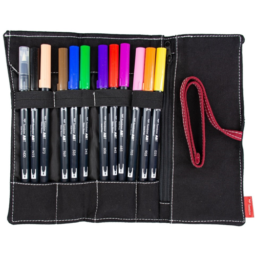 Tombow Grafik Kalemi İçin Rulo Kalemlik 