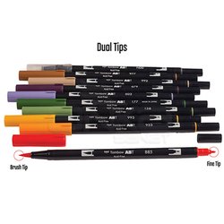 Tombow Dual Brush Pen 10lu Secondary Palette - Thumbnail