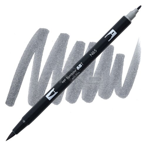 Tombow Dual Brush Pen Cool Grey 5 N65 - N65 Cool Grey 5