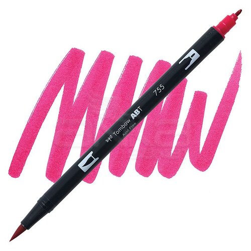 Tombow Dual Brush Pen Rubine Red 755 - 755 Rubine Red