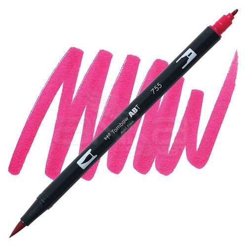 Tombow Dual Brush Pen Rubine Red 755
