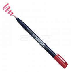 Tombow - Tombow Fudenosuke Brush Pen Fırça Uçlu Kalem 25 Red