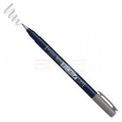 Tombow - Tombow Fudenosuke Brush Pen Fırça Uçlu Kalem 49 Gray
