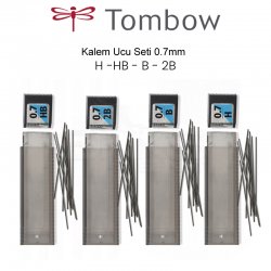 Tombow - Tombow Kalem Ucu Seti 0.7mm H,HB,B,2B 4 lü set