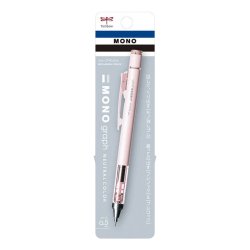 Tombow - Tombow MONO Graph Neutral Mekanik Kurşun Kalem 0.5mm Mat Pembe