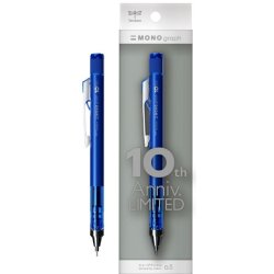 Tombow - Tombow MONO Graph Neutral 10. Yıl Mekanik Kurşun Kalem 0,5mm Blisterli Mavi