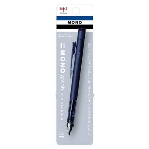 Tombow MONO Graph Neutral Mekanik Kurşun Kalem 0.5mm Mat Lacivert