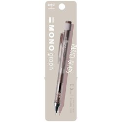 Tombow - Tombow Mono Graph Mekanik Versatil Kalem 0.5mm Şeffaf Kahverengi (1)