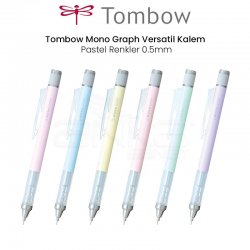 Tombow - Tombow Mono Graph Versatil Kalem Pastel Renkler 0.5mm
