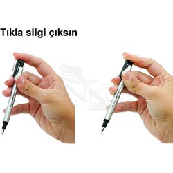 Tombow Mono Zero Kalem Silgi Yuvarlak Uç Gümüş 2.3mm - Thumbnail