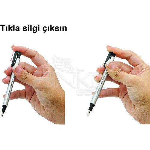 Tombow Mono Zero Kalem Silgi Yuvarlak Uç Gümüş 2.3mm