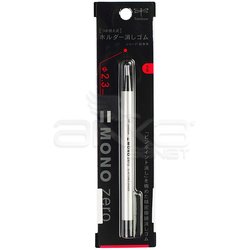 Tombow - Tombow Mono Zero Kalem Silgi Yuvarlak Uç Gümüş 2.3mm (1)