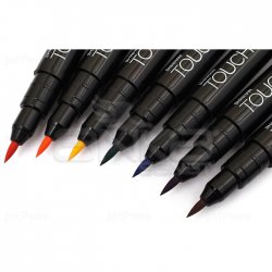 Touch Liner Brush Renkli 7li Fırça Uçlu Kalem Set SH4305007 - Thumbnail