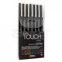 Touch - Touch Liner Brush Renkli 7li Fırça Uçlu Kalem Set SH4305007