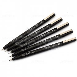 Touch Liner Teknik Çizim Kalemi 5li Set Siyah SH4100005 - Thumbnail