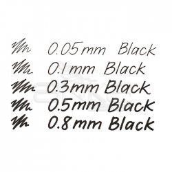 Touch Liner Teknik Çizim Kalemi 5li Set Siyah SH4100005 - Thumbnail