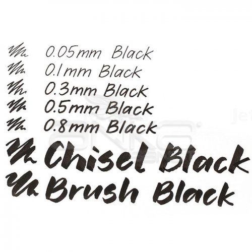 Touch Liner Teknik Çizim Kalemi 7li Set Siyah SH4100007