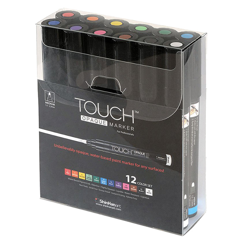 Touch Opaque Marker 12 Colors Set-medium