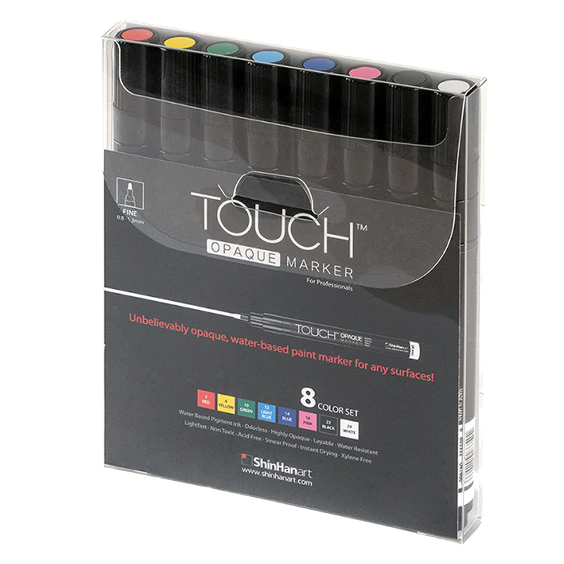 Touch Opaque Marker 8 Colors Set-fine