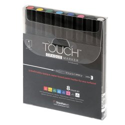 Touch - Touch Opaque Marker 8 Colors Set-Fine