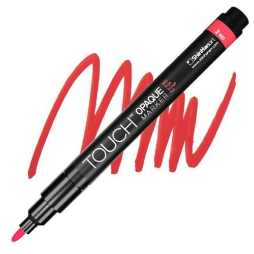 Touch Opaque Marker Fine Red