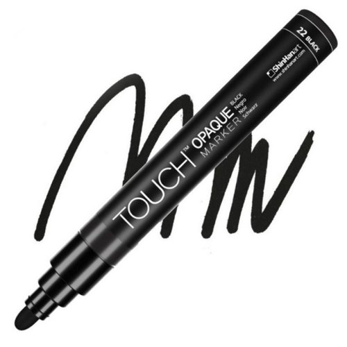 Touch Opaque Marker Medium Black - Black