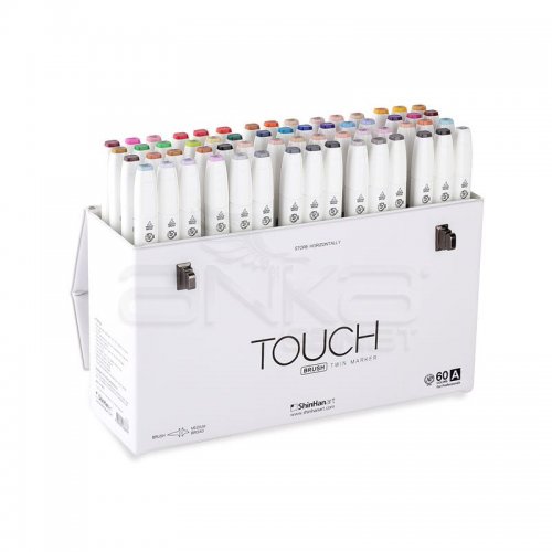 Touch Twin Brush Marker Kalem 60lı Set A Defter Hediyeli A3