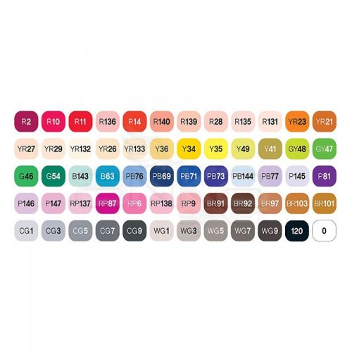 Touch Twin Brush Marker Kalem 60lı Set A Defter Hediyeli A3