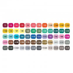 Touch Twin Brush Marker Kalem 60lı Set B Defter Hediyeli A3 - Thumbnail