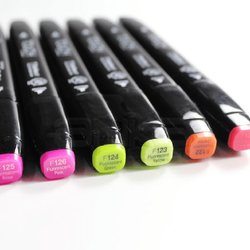 Touch - Touch Twin Marker Kalem 6lı Set Fluorescent Colors (1)