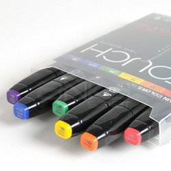 Touch - Touch Twin Marker Kalem 6lı Set Main Colors (1)