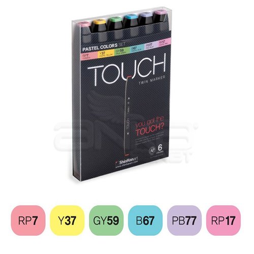 Touch Twin Marker Kalem 6lı Set Pastel Tones